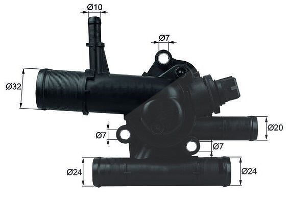 Mahle Thermostat, Kühlmittel [Hersteller-Nr. TI21789] für Dacia, Opel, Vauxhall, Renault, Nissan, Suzuki