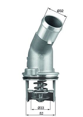 Mahle Thermostat, Kühlmittel [Hersteller-Nr. TI20592D] für Audi