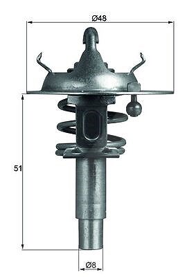 Mahle Thermostat, Kühlmittel [Hersteller-Nr. TX10690D] für Mercedes-Benz, BMW