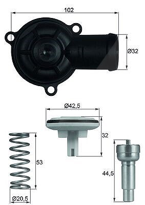 Mahle Thermostat, Kühlmittel [Hersteller-Nr. TI22087D] für Seat, VW, Skoda