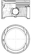 Kolbenschmidt Kolben [Hersteller-Nr. 40839600] für Seat, VW, Skoda