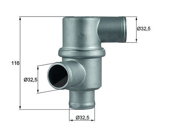 Mahle Thermostat, Kühlmittel [Hersteller-Nr. TH3780] für Izh, Lada, Chevrolet