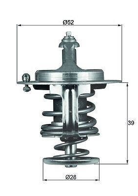 Mahle Thermostat, Kühlmittel [Hersteller-Nr. TX7182D] für Suzuki, Mazda, Ford Usa, Ford