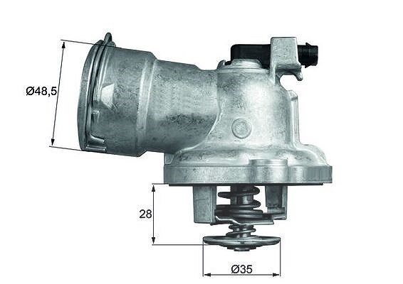 Mahle Thermostat, Kühlmittel [Hersteller-Nr. TM2887] für Mercedes-Benz