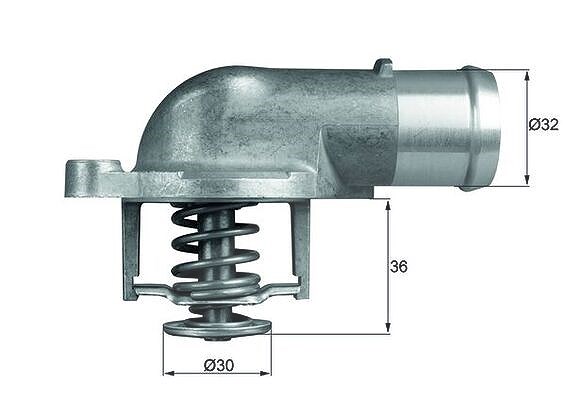 Mahle Thermostat, Kühlmittel [Hersteller-Nr. TI21287D] für VW