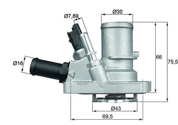 Mahle Thermostat, Kühlmittel [Hersteller-Nr. TI14488] für Alfa Romeo, Lancia, Chrysler, Vauxhall, Opel, Abarth, Fiat