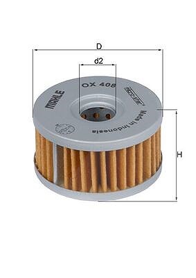 Mahle Ölfilter [Hersteller-Nr. OX408]