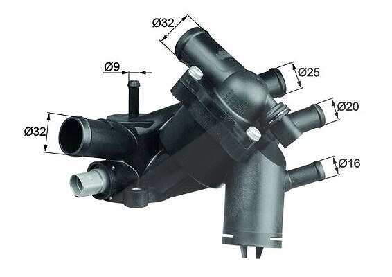 Mahle Thermostat, Kühlmittel [Hersteller-Nr. TM5109] für Audi, VW