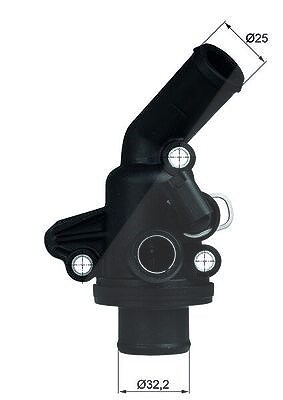 Mahle Thermostat, Kühlmittel [Hersteller-Nr. TI1187] für Mercedes-Benz