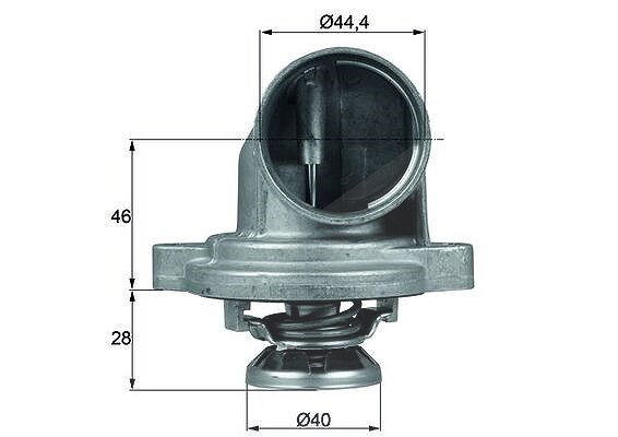 Mahle Thermostat, Kühlmittel [Hersteller-Nr. TI2380] für Mercedes-Benz