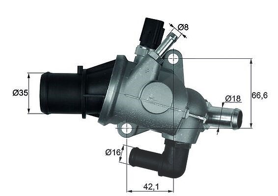 Mahle Thermostat, Kühlmittel [Hersteller-Nr. TI16388] für Fiat, Alfa Romeo