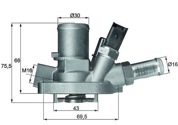Mahle Thermostat, Kühlmittel [Hersteller-Nr. TI14780] für Fiat, Opel, Lancia, Alfa Romeo, Abarth