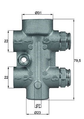 Mahle Thermostat, Ölkühlung [Hersteller-Nr. TO880] für Mercedes-Benz