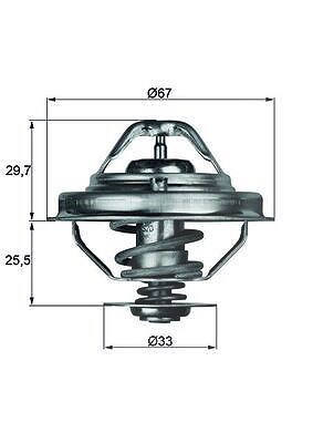 Mahle Thermostat, Kühlmittel [Hersteller-Nr. TX3888D] für BMW