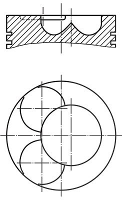 Mahle Kolben [Hersteller-Nr. 0280700] für Audi, Skoda, Seat, VW