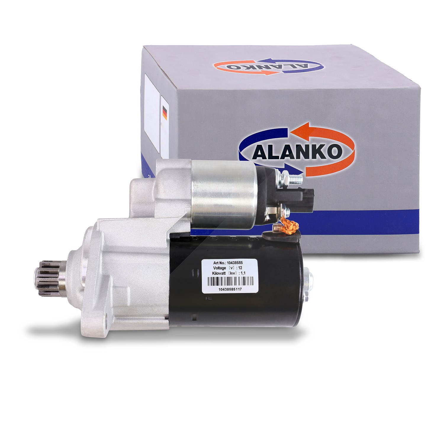 Alanko Starter - Neuteil - [Hersteller-Nr. 10438585] für Seat, Audi, VW, Skoda