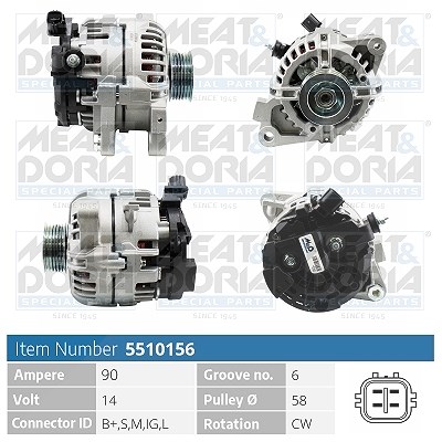 Meat & Doria Generator [Hersteller-Nr. 5510156] für Toyota