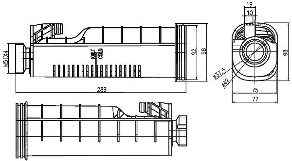 Mahle Ausgleichsbehälter, Kühlmittel [Hersteller-Nr. CRT114000S] für BMW, Innocenti