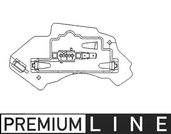 Mahle Regler, Innenraumgebläse [Hersteller-Nr. ABR28000P] für Mercedes-Benz