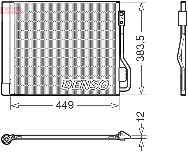 Denso Kondensator, Klimaanlage [Hersteller-Nr. DCN16002] für Smart