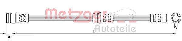 Metzger Autoteile Bremsschlauch [Hersteller-Nr. 4111632] für Mazda