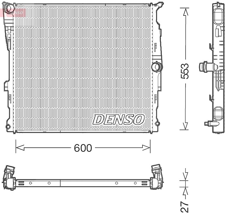 Denso Kühler, Motorkühlung [Hersteller-Nr. DRM05008] für BMW