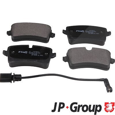 Jp Group Bremsbelagsatz, Scheibenbremse [Hersteller-Nr. 1163708510] für Audi