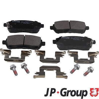 Jp Group Bremsbelagsatz, Scheibenbremse [Hersteller-Nr. 3863604610] für Daihatsu, Subaru, Mazda, Suzuki