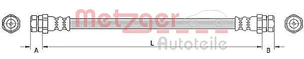 Metzger Autoteile Bremsschlauch [Hersteller-Nr. 4111534] für VW
