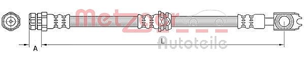 Metzger Autoteile Bremsschlauch [Hersteller-Nr. 4111474] für VW
