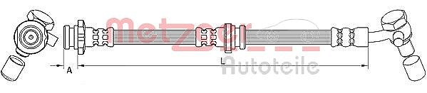 Metzger Autoteile Bremsschlauch [Hersteller-Nr. 4111582] für Renault