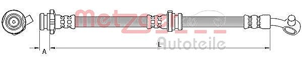 Metzger Autoteile Bremsschlauch [Hersteller-Nr. 4111547] für Nissan