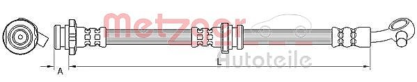 Metzger Autoteile Bremsschlauch [Hersteller-Nr. 4111546] für Nissan