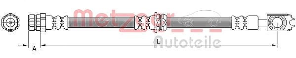 Metzger Autoteile Bremsschlauch [Hersteller-Nr. 4111539] für Audi, VW, Seat