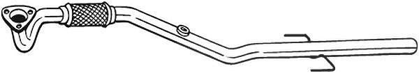 Bosal Abgasrohr [Hersteller-Nr. 878-375] für Opel, Vauxhall