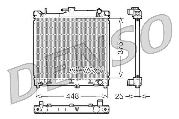 Denso Kühler, Motorkühlung [Hersteller-Nr. DRM47014] für Suzuki