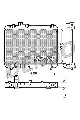 Denso Kühler, Motorkühlung [Hersteller-Nr. DRM47008] für Suzuki