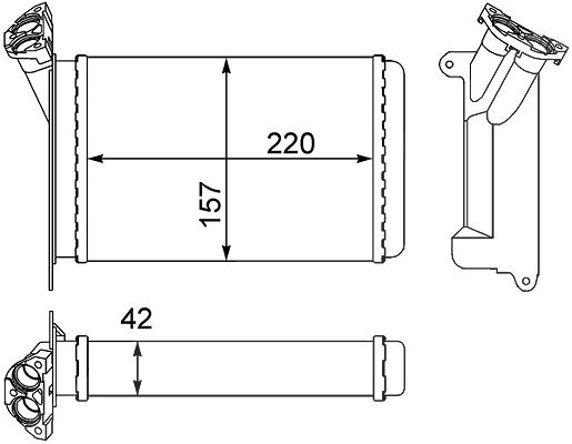Mahle Wärmetauscher, Innenraumheizung [Hersteller-Nr. AH95000S] für BMW