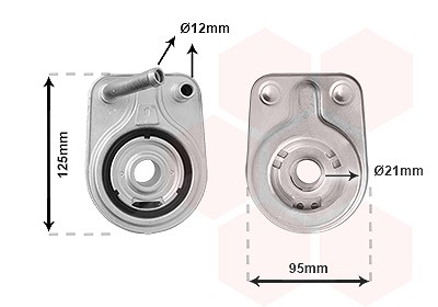 Van Wezel Ölkühler, Motoröl [Hersteller-Nr. 83013700] für Hyundai, Kia