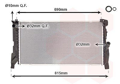 Van Wezel Kühler, Motorkühlung [Hersteller-Nr. 06012703] für Mini, BMW