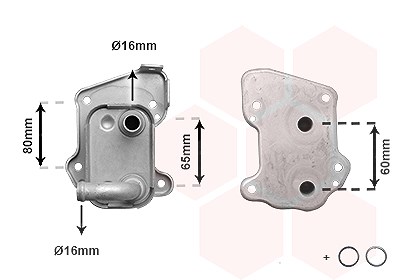 Van Wezel Ölkühler, Motoröl [Hersteller-Nr. 37013721] für Opel