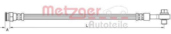 Metzger Autoteile Bremsschlauch [Hersteller-Nr. 4111619] für Opel, Vauxhall