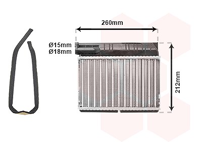 Van Wezel Wärmetauscher, Innenraumheizung [Hersteller-Nr. 06006166] für BMW