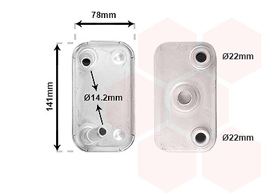 Van Wezel Ölkühler, Motoröl [Hersteller-Nr. 06003406] für BMW