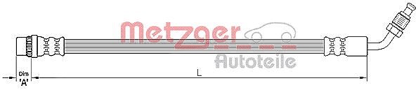 Metzger Autoteile Bremsschlauch [Hersteller-Nr. 4110210] für Nissan, Opel, Renault