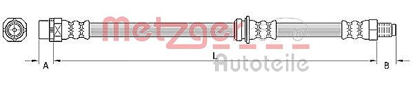 Metzger Autoteile Bremsschlauch [Hersteller-Nr. 4110946] für BMW