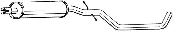 Bosal Mittelschalldämpfer [Hersteller-Nr. 281-903] für Skoda, Audi, VW