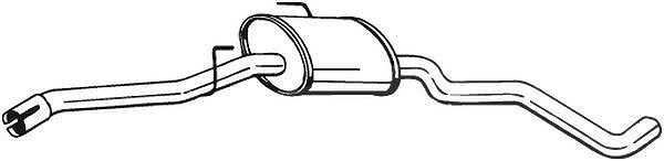 Bosal Mittelschalldämpfer [Hersteller-Nr. 282-503] für Vauxhall, Opel