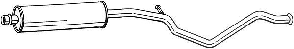 Bosal Mittelschalldämpfer [Hersteller-Nr. 285-325] für Peugeot