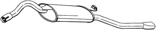 Bosal Endschalldämpfer [Hersteller-Nr. 280-655] für Skoda